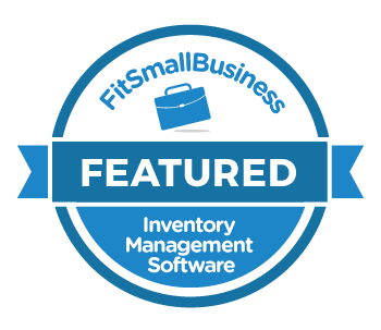 a badge for CyberStockroom by FitSmallBusiness saying 'Featured' in Inventory Management Software.
